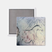 Abbildung einer schwangeren Stute mit Parallelmark Magnet (Vorderseite/Rückseite)