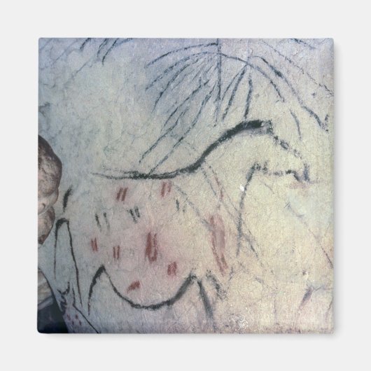 Abbildung einer schwangeren Stute mit Parallelmark Magnet (Vorne)