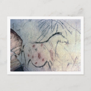 Abbildung einer schwangeren Stute mit Parallelmark Postkarte