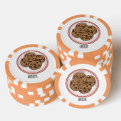 Abbildung eines Chocolate Chip Cookie Cartoon (Stapel)