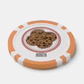 Abbildung eines Chocolate Chip Cookie Cartoon (Einzeln)