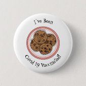 Abbildung eines Chocolate Chip Cookie Cartoon Button (Vorderseite)