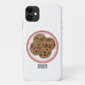 Abbildung eines Chocolate Chip Cookie Cartoon Case-Mate iPhone Hülle (Rückseite)