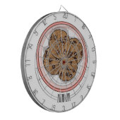 Abbildung eines Chocolate Chip Cookie Cartoon Dartscheibe (Vorderseite Links)