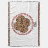 Abbildung eines Chocolate Chip Cookie Cartoon Decke (Vorderseite Vertikal)