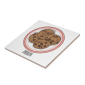 Abbildung eines Chocolate Chip Cookie Cartoon Fliese (Seite)