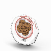 Abbildung eines Chocolate Chip Cookie Cartoon Fotoblock (Rechts)