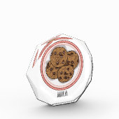 Abbildung eines Chocolate Chip Cookie Cartoon Fotoblock (Links)