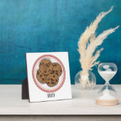 Abbildung eines Chocolate Chip Cookie Cartoon Fotoplatte (InSitu)