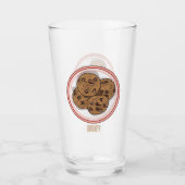 Abbildung eines Chocolate Chip Cookie Cartoon Glas (Vorderseite)
