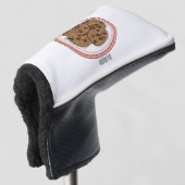 Abbildung eines Chocolate Chip Cookie Cartoon Golf Headcover (3/4 Vorderseite)