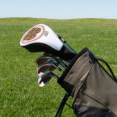 Abbildung eines Chocolate Chip Cookie Cartoon Golf Headcover (In SItu)