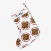 Abbildung eines Chocolate Chip Cookie Cartoon Kleiner Weihnachtsstrumpf (Rückseite (Hängend))