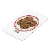 Abbildung eines Chocolate Chip Cookie Cartoon Magnet (Linke Seite)