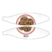 Abbildung eines Chocolate Chip Cookie Cartoon Mini Basketball (Panele)