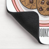 Abbildung eines Chocolate Chip Cookie Cartoon Mousepad (Ecke)