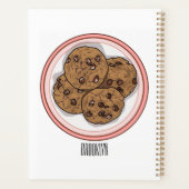 Abbildung eines Chocolate Chip Cookie Cartoon Planer (Rückseite)
