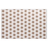 Abbildung eines Chocolate Chip Cookie Cartoon Stoff (Fat Quarter (45,7 x 55,9 cm))