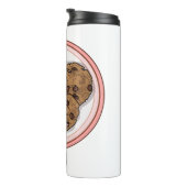 Abbildung eines Chocolate Chip Cookie Cartoon Thermosbecher (Nach rechts gedreht)