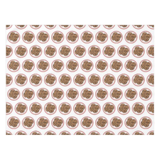 Abbildung eines Chocolate Chip Cookie Cartoon Tischdecke (Vorderseite (Horizontal))