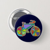 Abbildung eines farbigen Fahrrads Button (Vorne & Hinten)