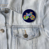 Abbildung eines farbigen Fahrrads Button (Beispiel)