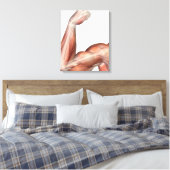 Abbildung eines gefederten Arms mit menschlichem B Leinwanddruck (Insitu (Schlafzimmer))