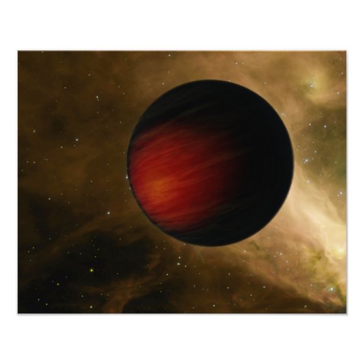 Abbildung eines Hot Jupiter namens HD 149026b Fotodruck (Vorne)