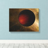 Abbildung eines Hot Jupiter namens HD 149026b Leinwanddruck (Insitu (Holzboden))