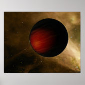 Abbildung eines Hot Jupiter namens HD 149026b Poster (Vorne)