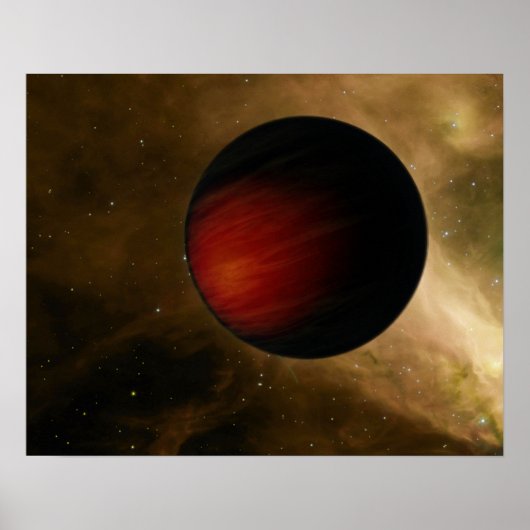 Abbildung eines Hot Jupiter namens HD 149026b Poster (Vorne)