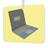 Abbildung eines Laptop-Cartoon Autolufterfrischer (Links)