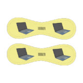 Abbildung eines Laptop-Cartoon Baseball (Paneele)