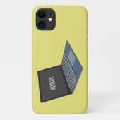 Abbildung eines Laptop-Cartoon Case-Mate iPhone Hülle (Rückseite)