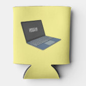 Abbildung eines Laptop-Cartoon Dosenkühler (Vorderseite)