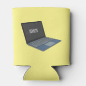 Abbildung eines Laptop-Cartoon Dosenkühler (Rückseite)