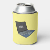 Abbildung eines Laptop-Cartoon Dosenkühler (Kanne Rückseite)