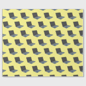 Abbildung eines Laptop-Cartoon Geschenkpapier (Flach)