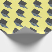 Abbildung eines Laptop-Cartoon Geschenkpapier (Ecke)