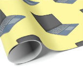 Abbildung eines Laptop-Cartoon Geschenkpapier (Rolleneckpunkt)