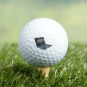 Abbildung eines Laptop-Cartoon Golfball (Insitu T-Shirt)