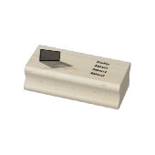 Abbildung eines Laptop-Cartoon Gummistempel (Stempel)