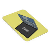 Abbildung eines Laptop-Cartoon Magnet (Rechte Seite)