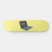 Abbildung eines Laptop-Cartoon Skateboard (Horizontal)