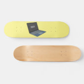 Abbildung eines Laptop-Cartoon Skateboard (Horizontal)
