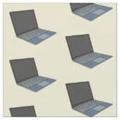 Abbildung eines Laptop-Cartoon Stoff (Nahaufnahme)