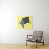 Abbildung eines Laptop-Cartoon Wandteppich (Beispiel (Horizontal))