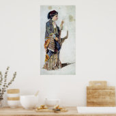 Abbildung eines Mädchens in türkischem Kostüm, 19. Poster (Küche)