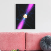 Abbildung eines Pulsars 2 Leinwanddruck (Insitu (Wohnzimmer))