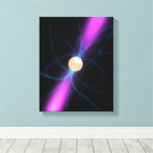Abbildung eines Pulsars 2 Leinwanddruck (Insitu (Holzboden))